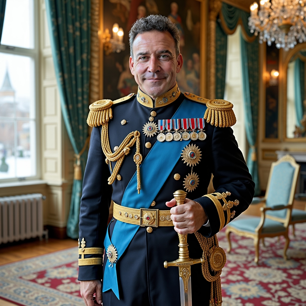 photograph of jon407 man as the last Emp-FLUX TRAI